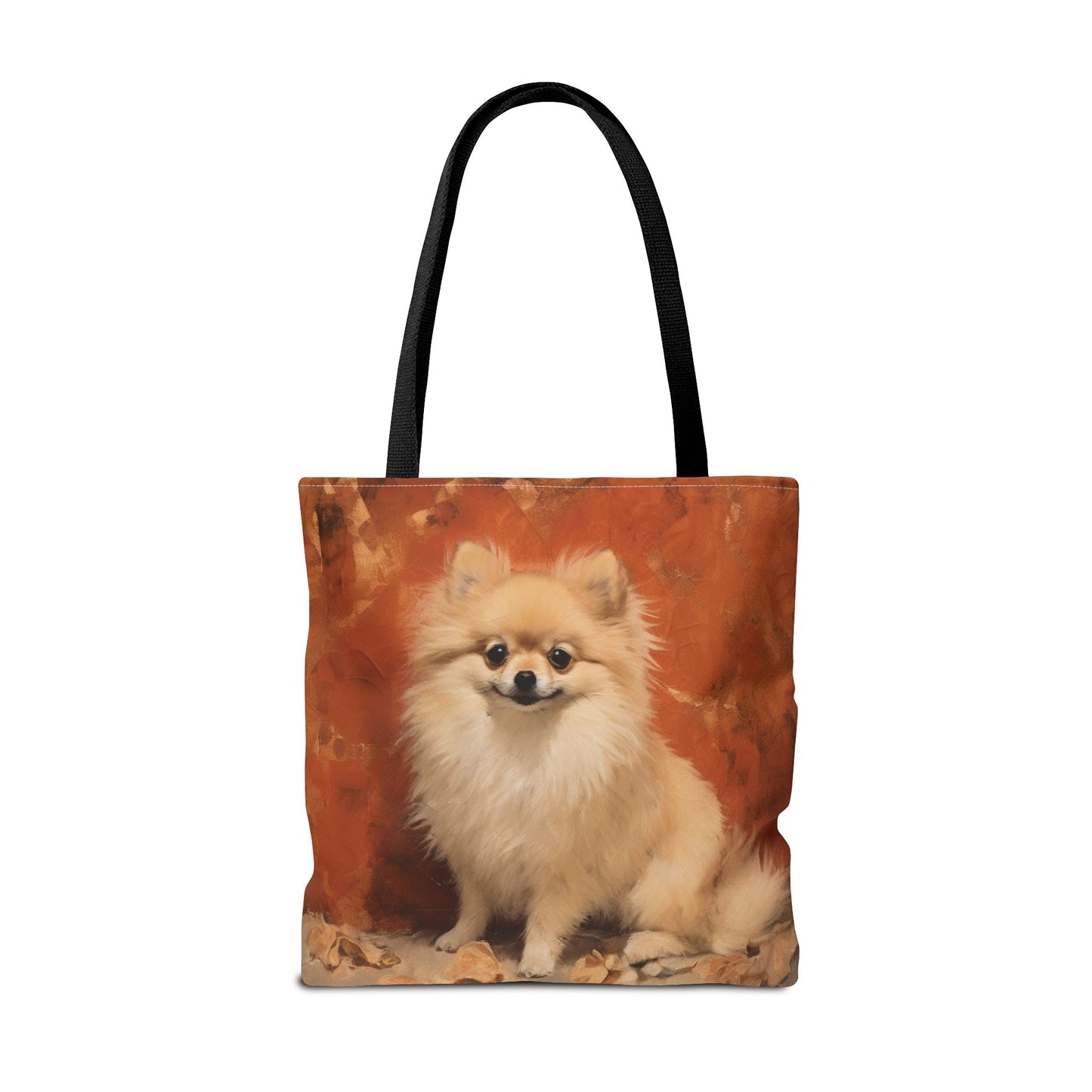 Pomeranian Charm Autumn Tote Bag, Eco-Friendly Dog Lover Gift