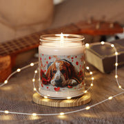 Basset Hound Rose Heart Candle – Loving Pet Memorial Gift