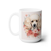 Elegant Poodle Floral Coffee Mug – Gift for Dog Lovers and Pet Parents