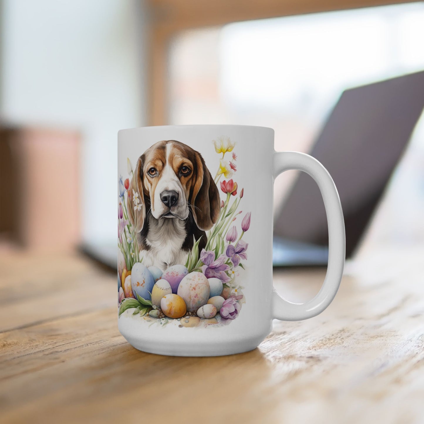 Beagle Easter Mug – Adorable Spring Design for Dog Lovers