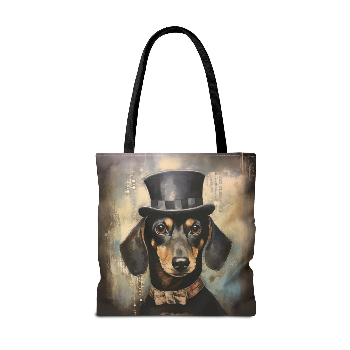 Dapper Dachshund Canvas Tote Bag - Chic and Eco-Friendly Design