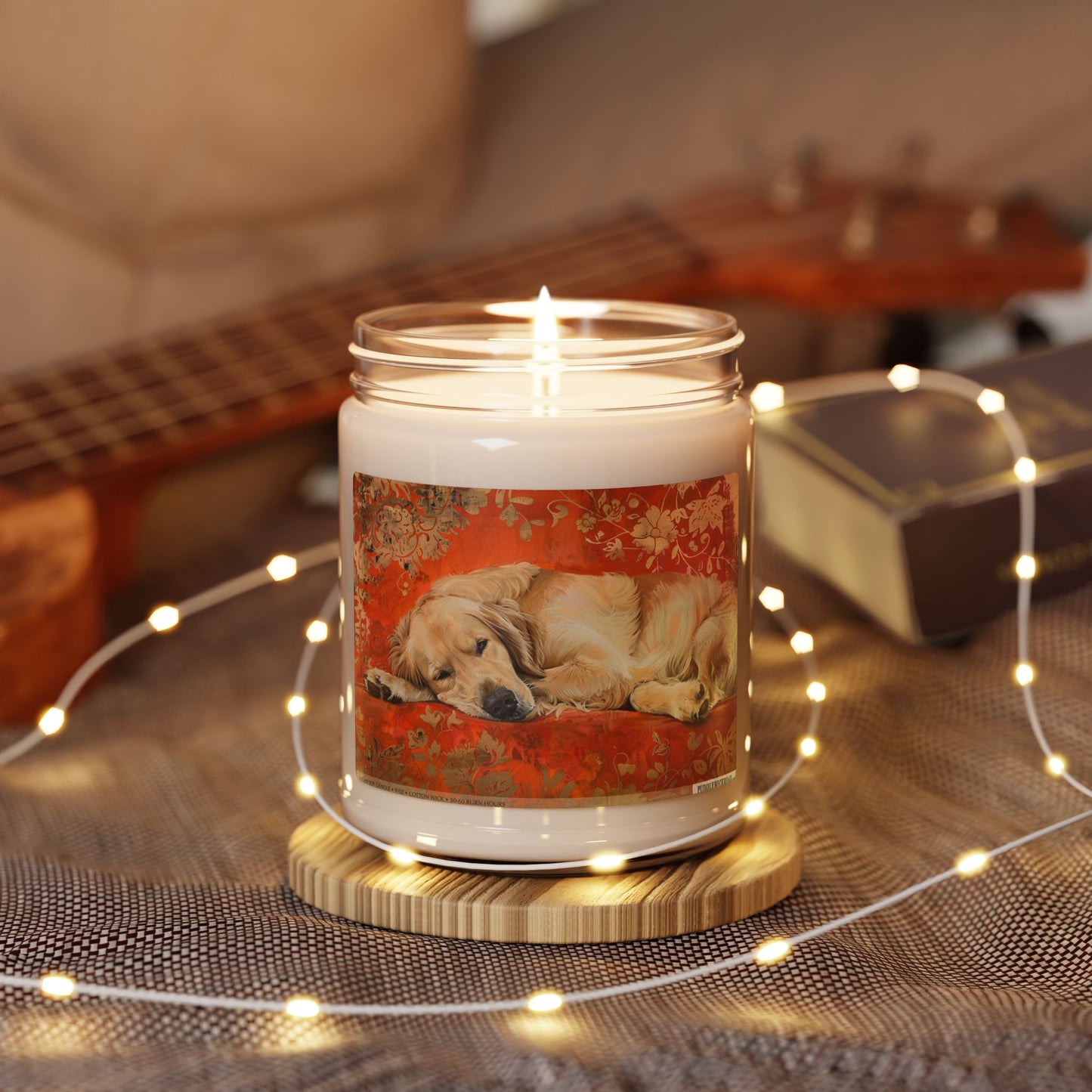 Golden Retriever Memorial Candle – Cozy Soy Gift for Dog Lovers