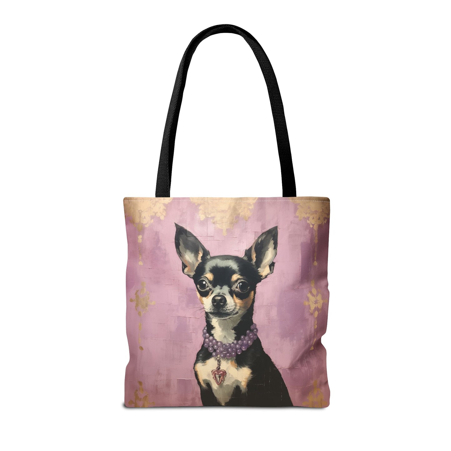 Chic Chihuahua Canvas Tote Bag – Elegant Dog Lover’s Accessory