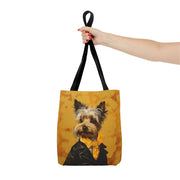 Yorkie Gentleman Tote Bag – Stylish, Artistic, Eco-Friendly Design