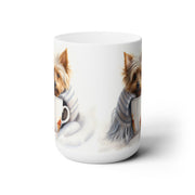 Yorkie Snuggle Mug - Cozy Yorkshire Terrier Coffee Cup Gift