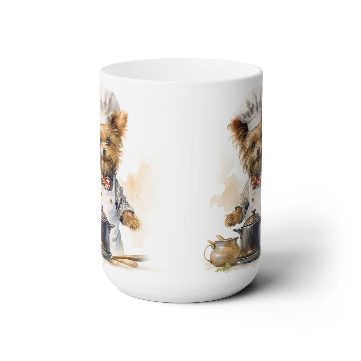 Yorkie Chef Mug – Adorable Yorkshire Terrier Coffee Cup Gift