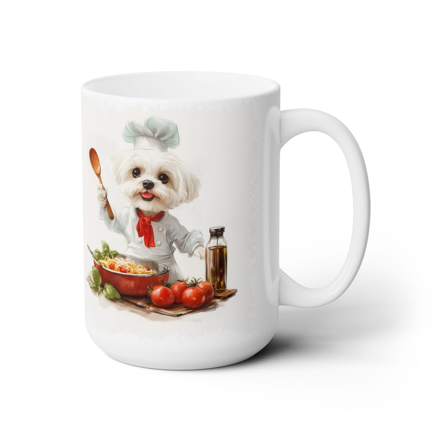 Maltese Chef Pup Coffee Mug - Funny Dog Lover Gift for Foodies