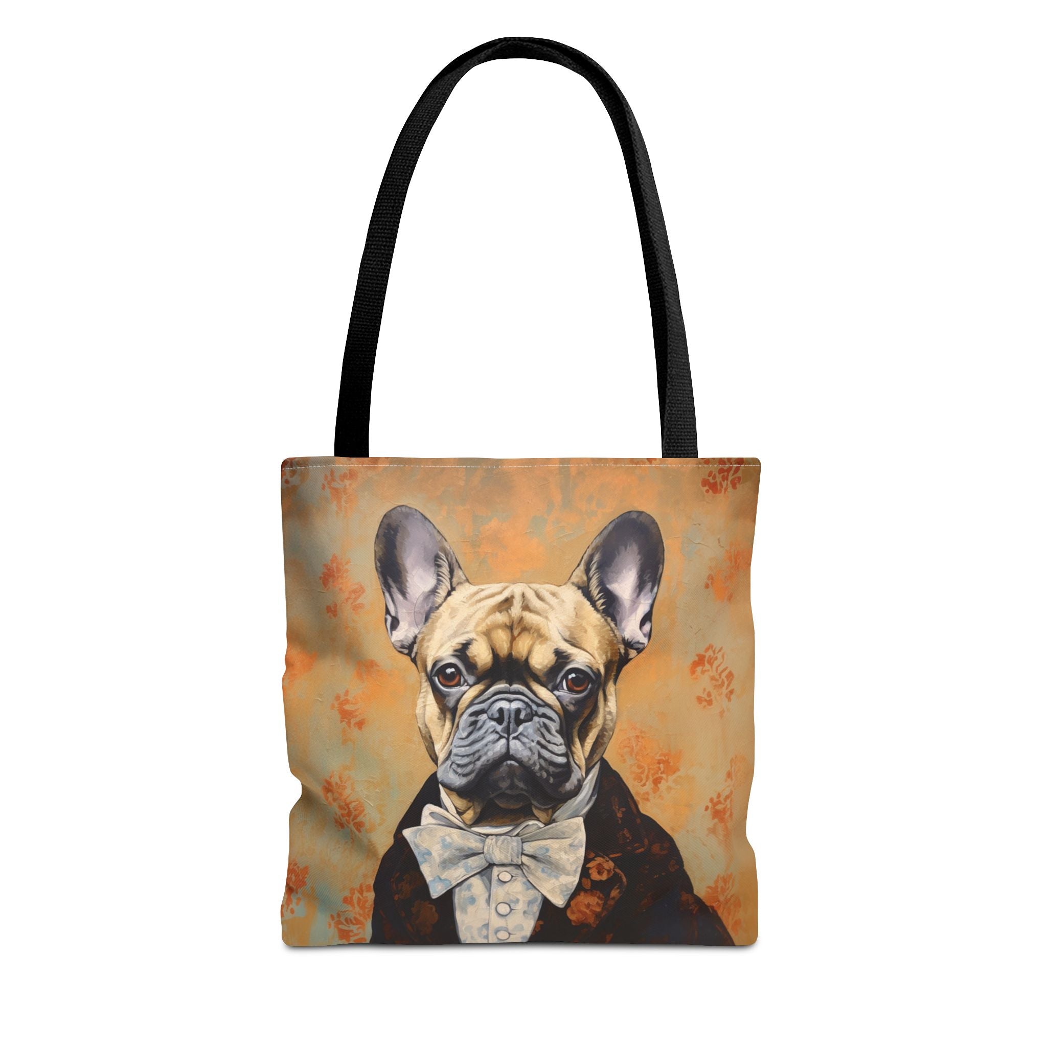 French Bulldog Aristocrat Tote Bag, Vintage-Inspired Eco-Friendly Canvas Handbag