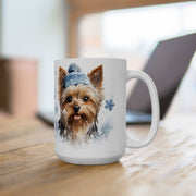 Yorkie Holiday Mug – Winter Wonderland Yorkshire Terrier Gift