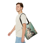 Maine Coon Cat Tote Bag, Chic Canvas Market Bag for Cat Lovers