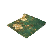 Emerald Blossom Table Runner | Elegant Floral Dining Décor (72" or 90")