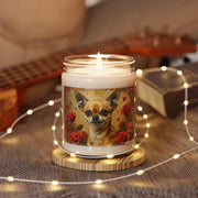 Charming Chihuahua Rose Candle – Dog Lover Gift, Pet Memorial Keepsake