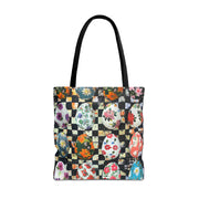 Floral Easter Egg Tote Bag, Eco-Friendly Canvas for Spring Outings