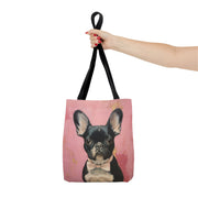 Elegant Frenchie Canvas Tote Bag – Stylish Gift for Dog Lovers