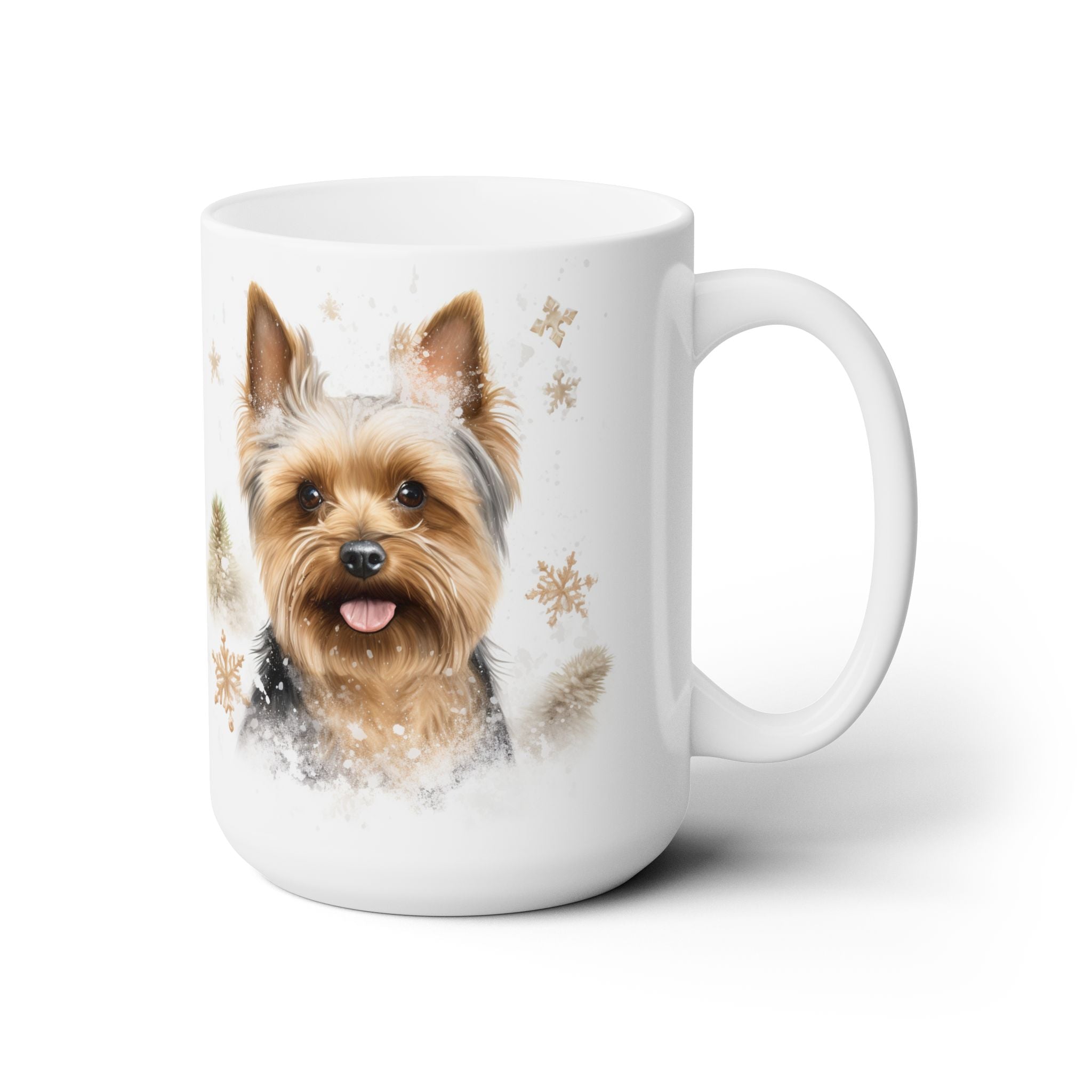 Yorkie Holiday Magic Mug - Yorkshire Terrier Winter Coffee Cup