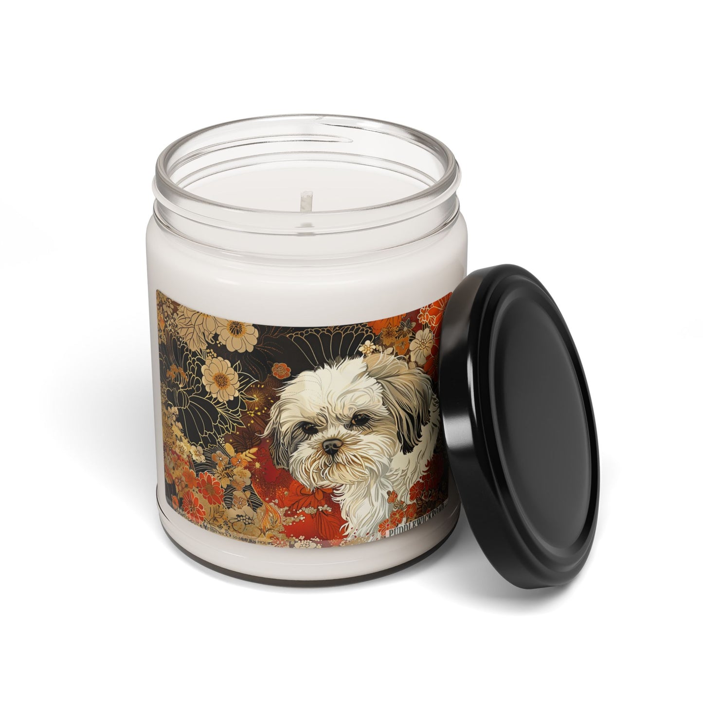 Shih Tzu Candle – Vintage-Inspired Pet Lover Gift, Soy Scented Jar