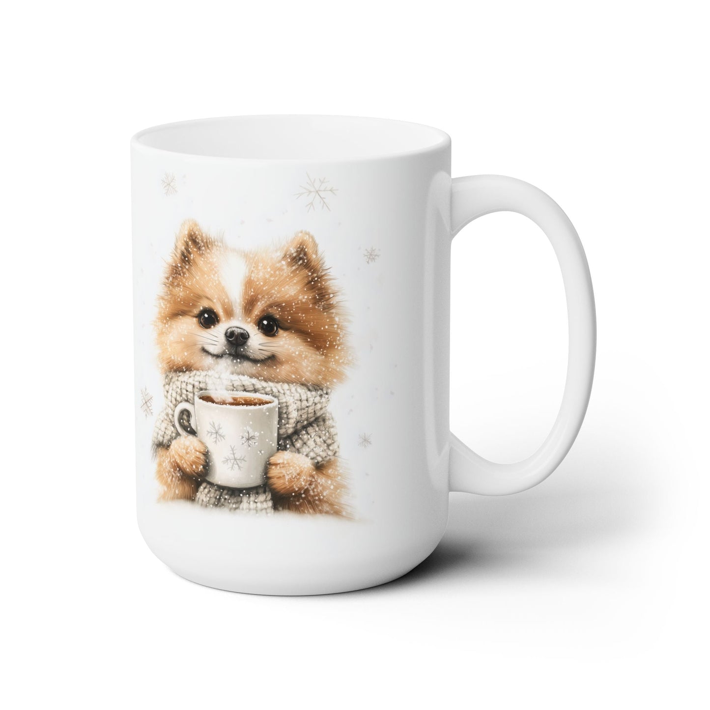 Pomeranian Winter Charm Mug – Cozy Dog Lover Gift for Holidays