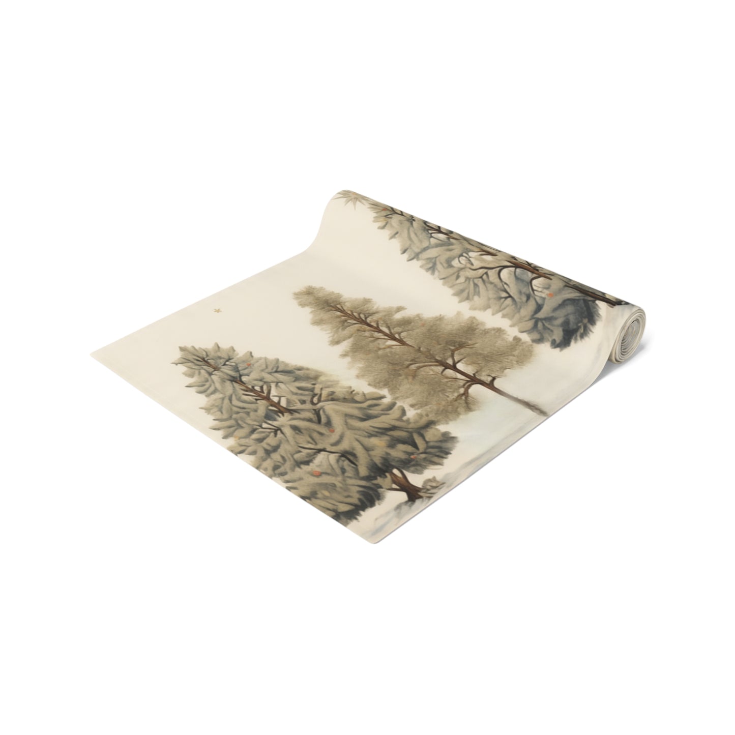 Winter Forest Christmas Tree Table Runner | Holiday Décor (72" or 90")