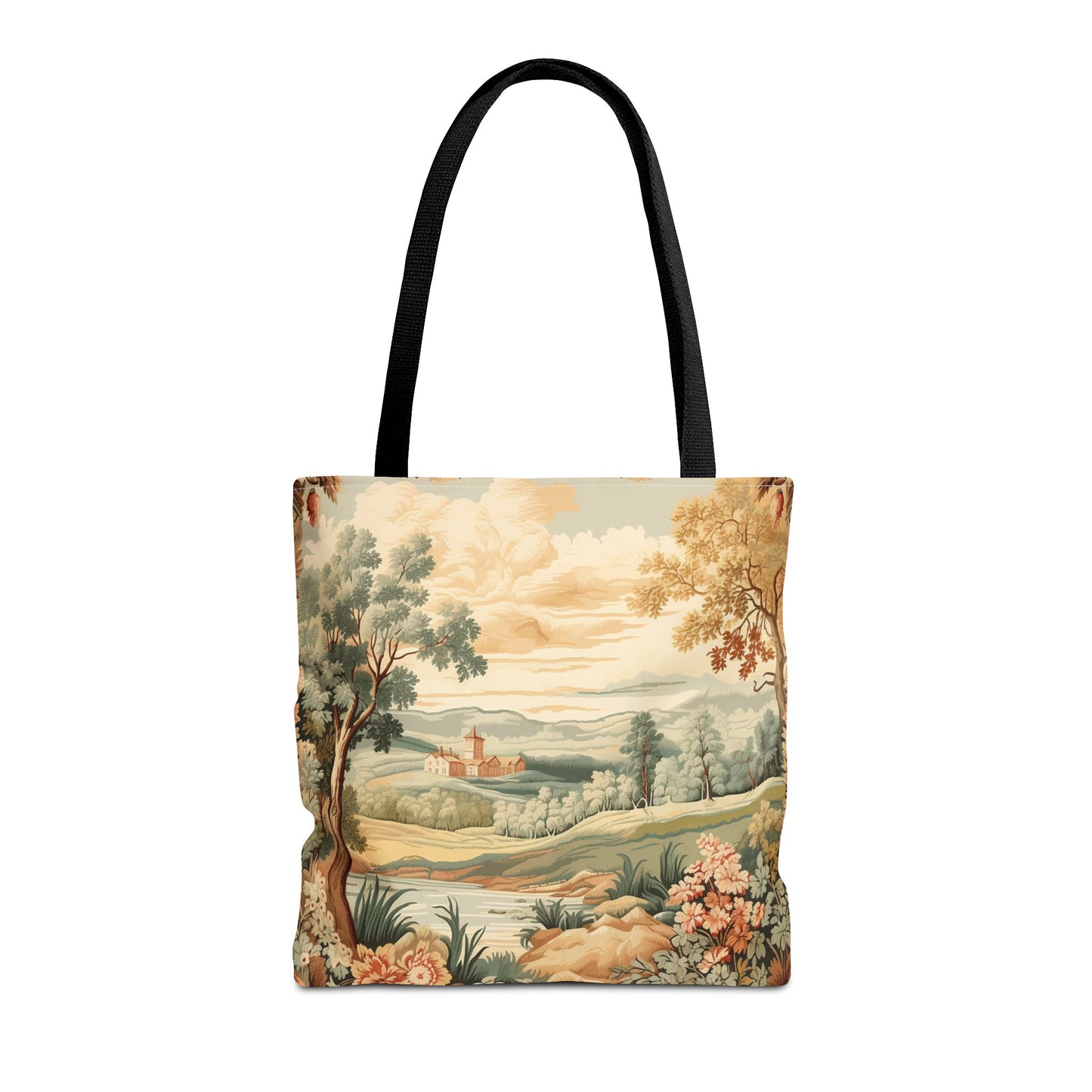 Pastoral Countryside Nature Tote Bag – Vintage Scenic Artwork