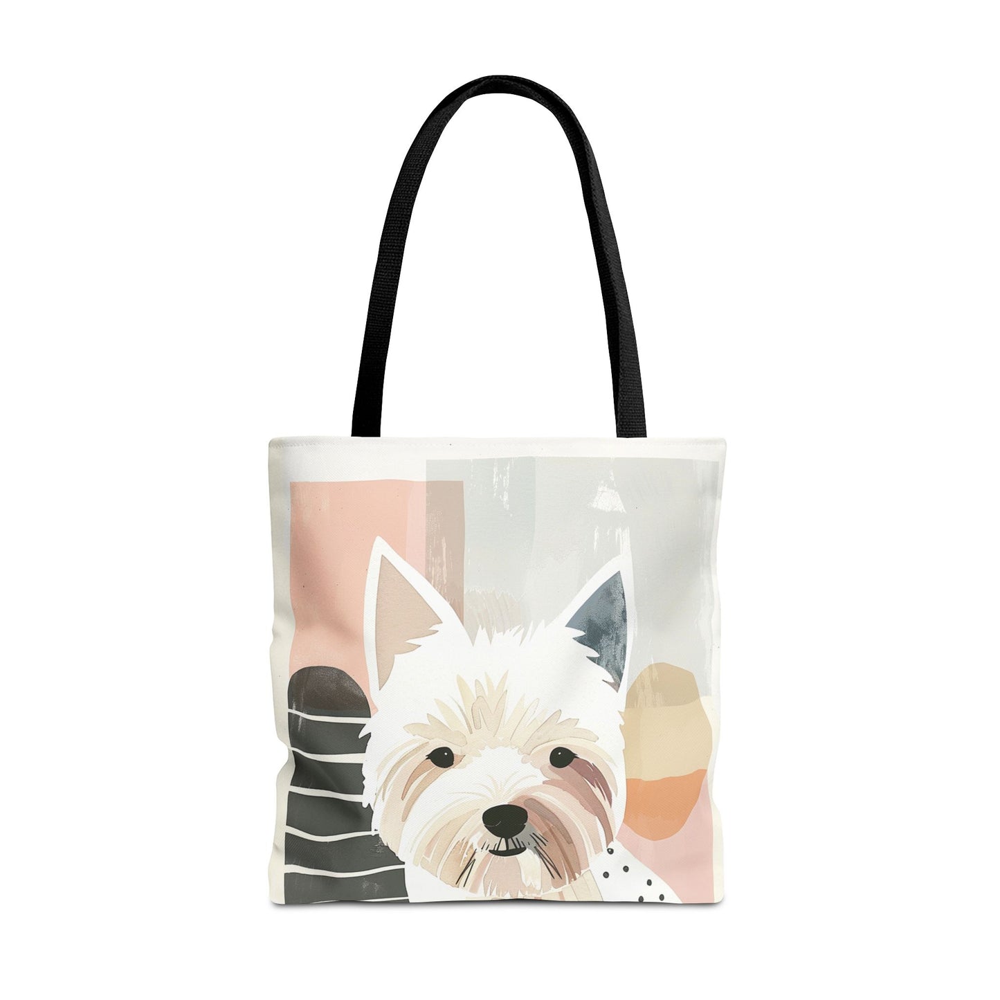 Westie Charm Tote Bag, Eco-Friendly Canvas Carry-All for Dog Lovers