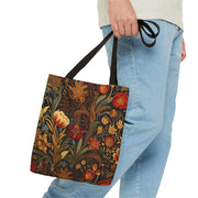 Elegant Autumn Bloom Tote Bag - Eco-Friendly Floral Market Bag