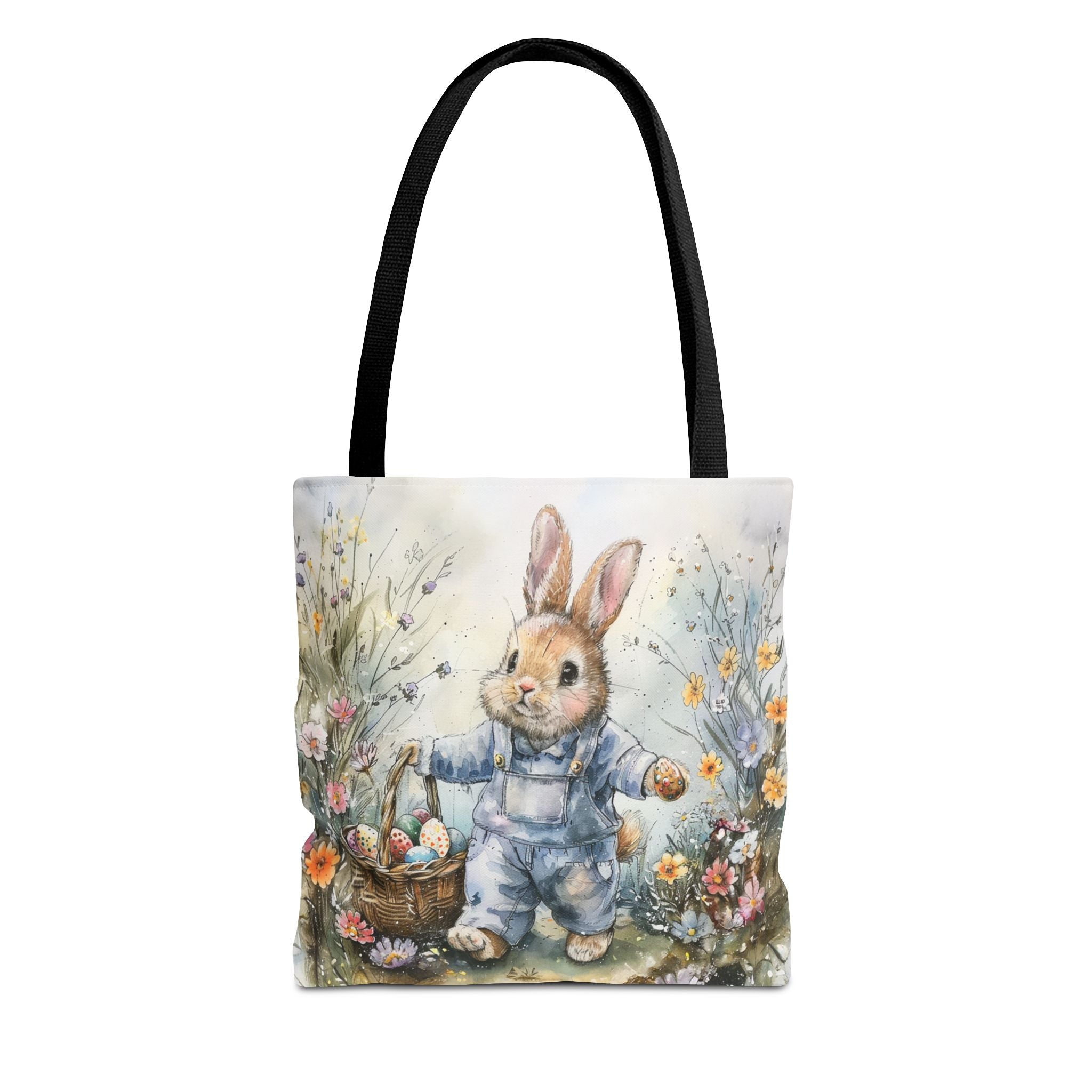 Easter Bunny Garden Tote Bag, Adorable Spring Design for Gift-Giving