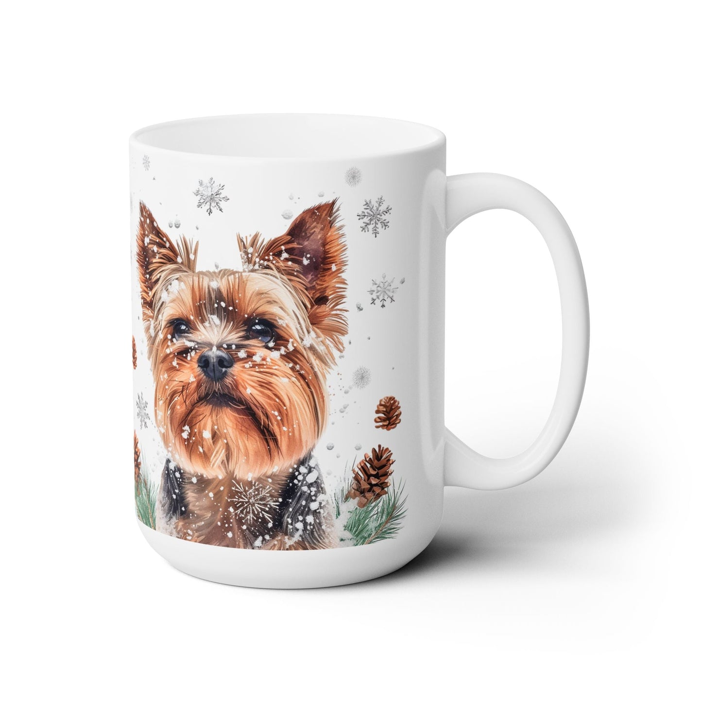 Yorkie Winter Wonderland Mug - Snowy Yorkshire Terrier Gift