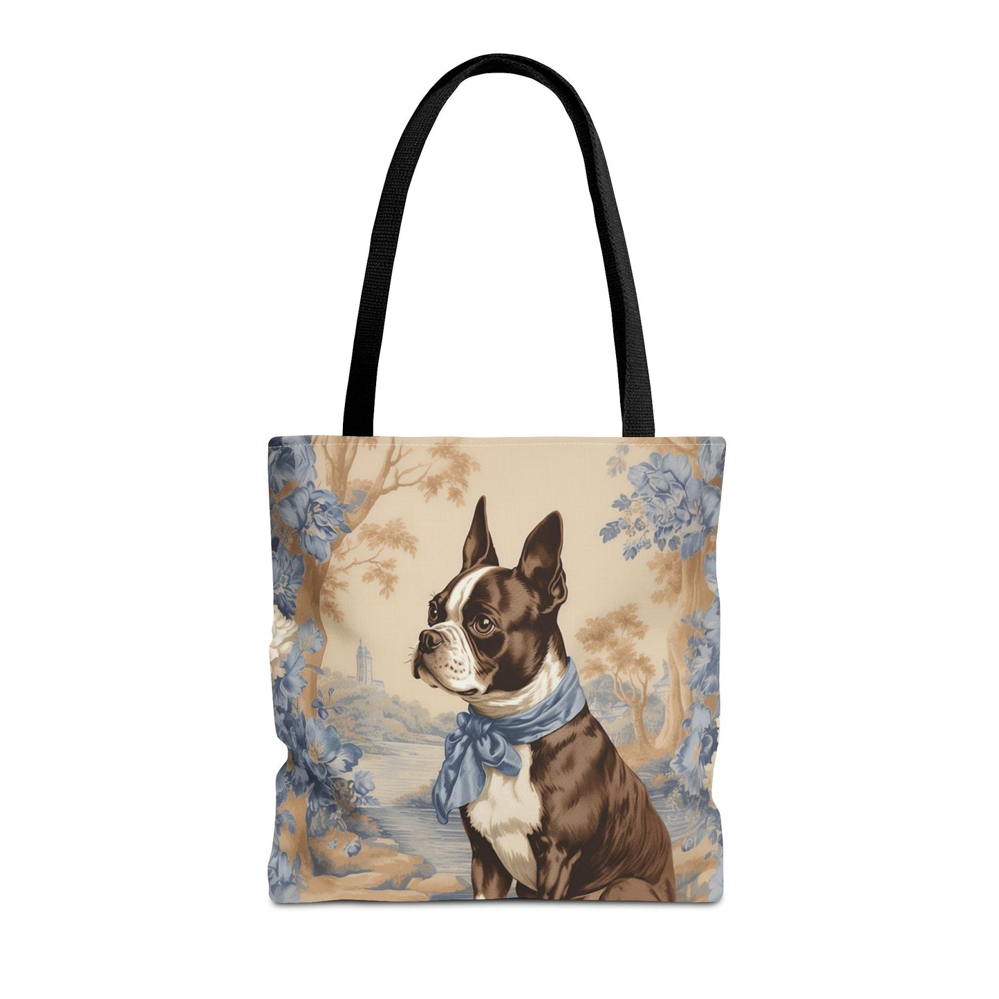 Regal Boston Terrier Tote Bag – Vintage-Inspired Art for Dog Lovers