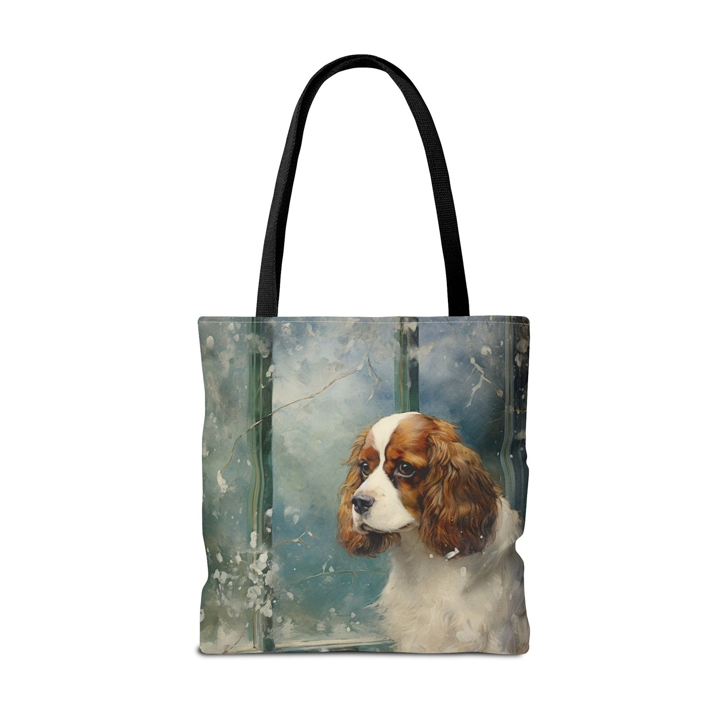 Cavalier King Charles Spaniel Winter Wonderland Canvas Tote Bag