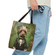 Yorkie Dapper Canvas Tote Bag – Stylish Eco-Friendly Dog Lover Gift