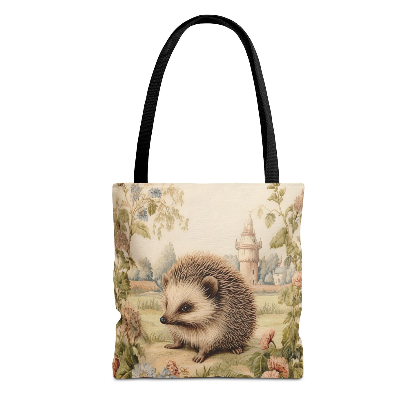 Hedgehog Enchanted Garden Tote Bag, Eco-Friendly & Stylish Canvas Bag