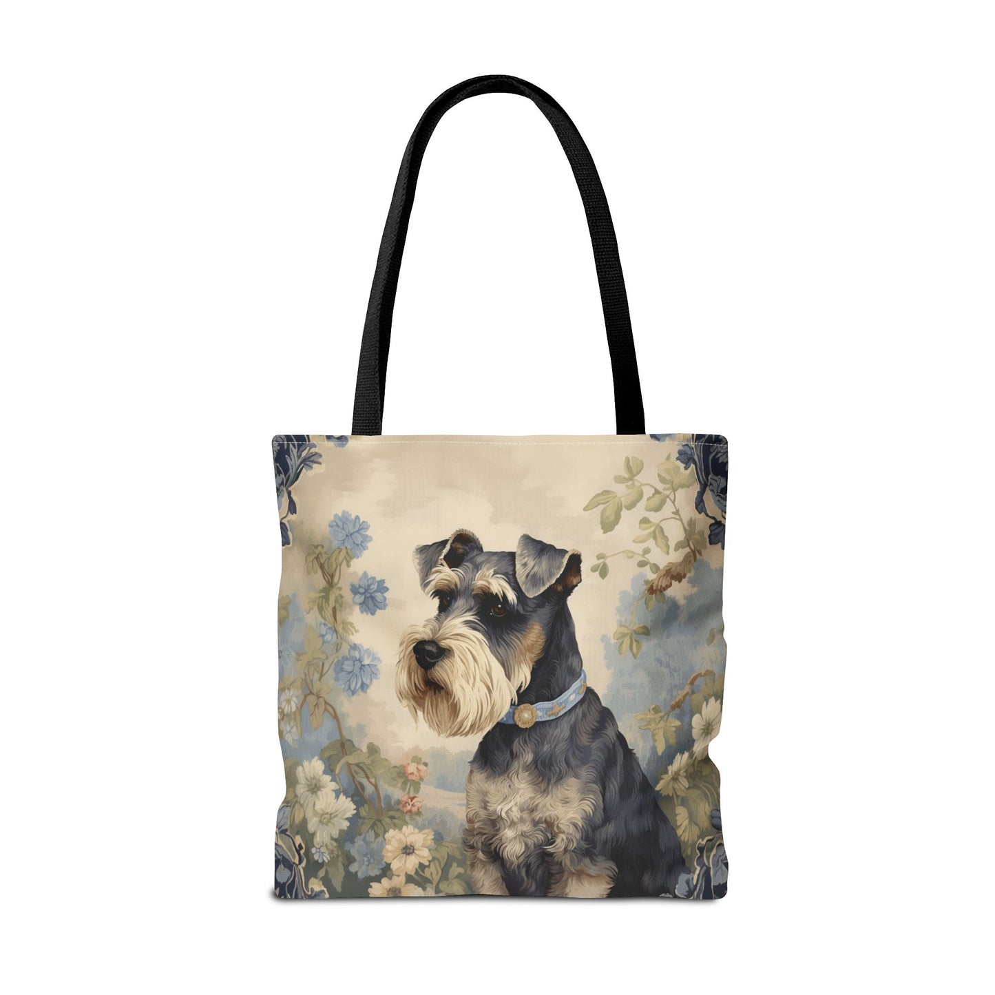 Mini Schnauzer Floral Elegance Tote Bag, Stylish Eco-Friendly Gift