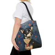 Chihuahua Galaxy Bloom Tote Bag, Artistic Eco-Friendly Market Bag for Dog Lovers