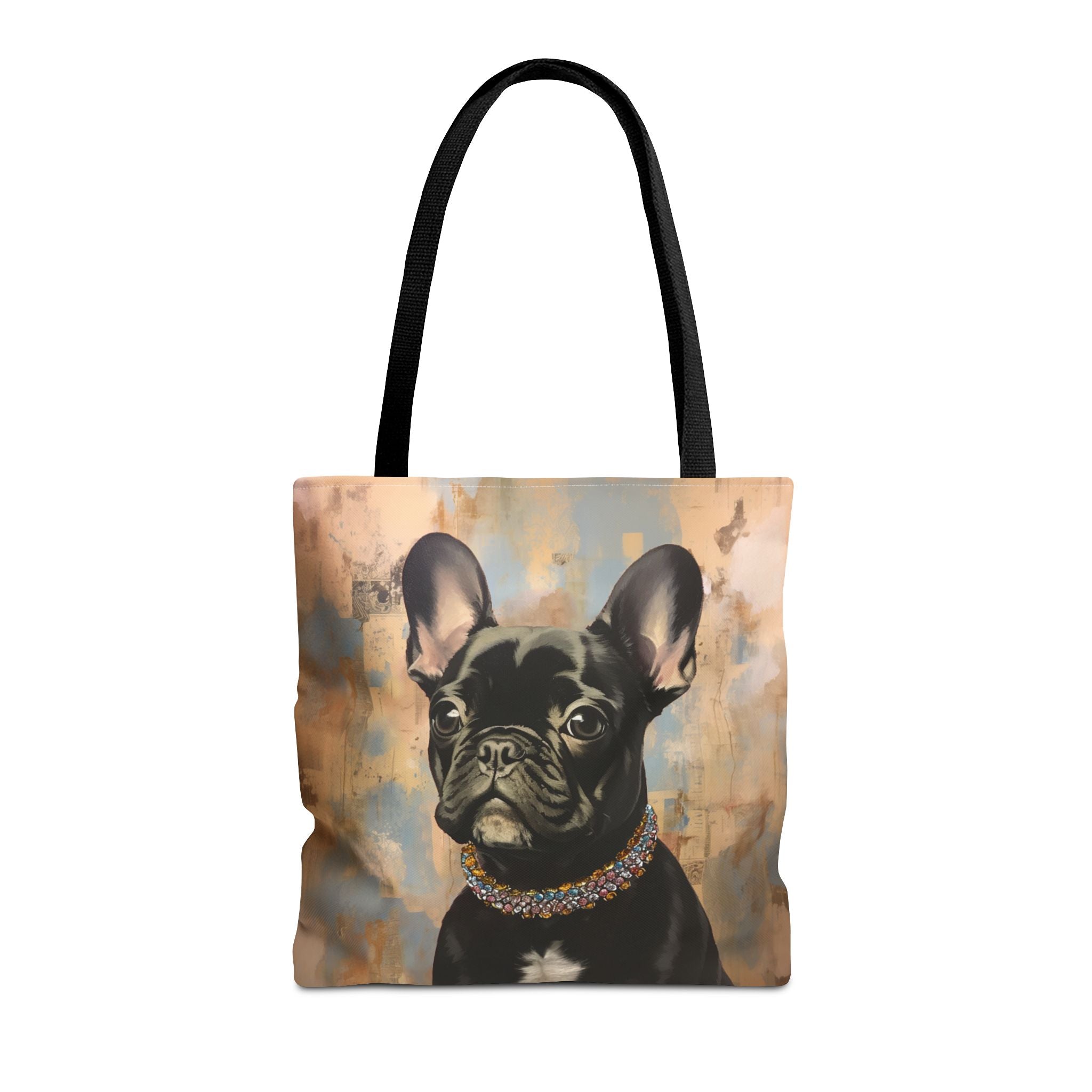 French Bulldog Chic Canvas Tote Bag - Stylish and Eco-Friendly