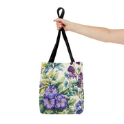 Floral Bloom Canvas Tote Bag, Eco-Friendly Grocery and Market Bag