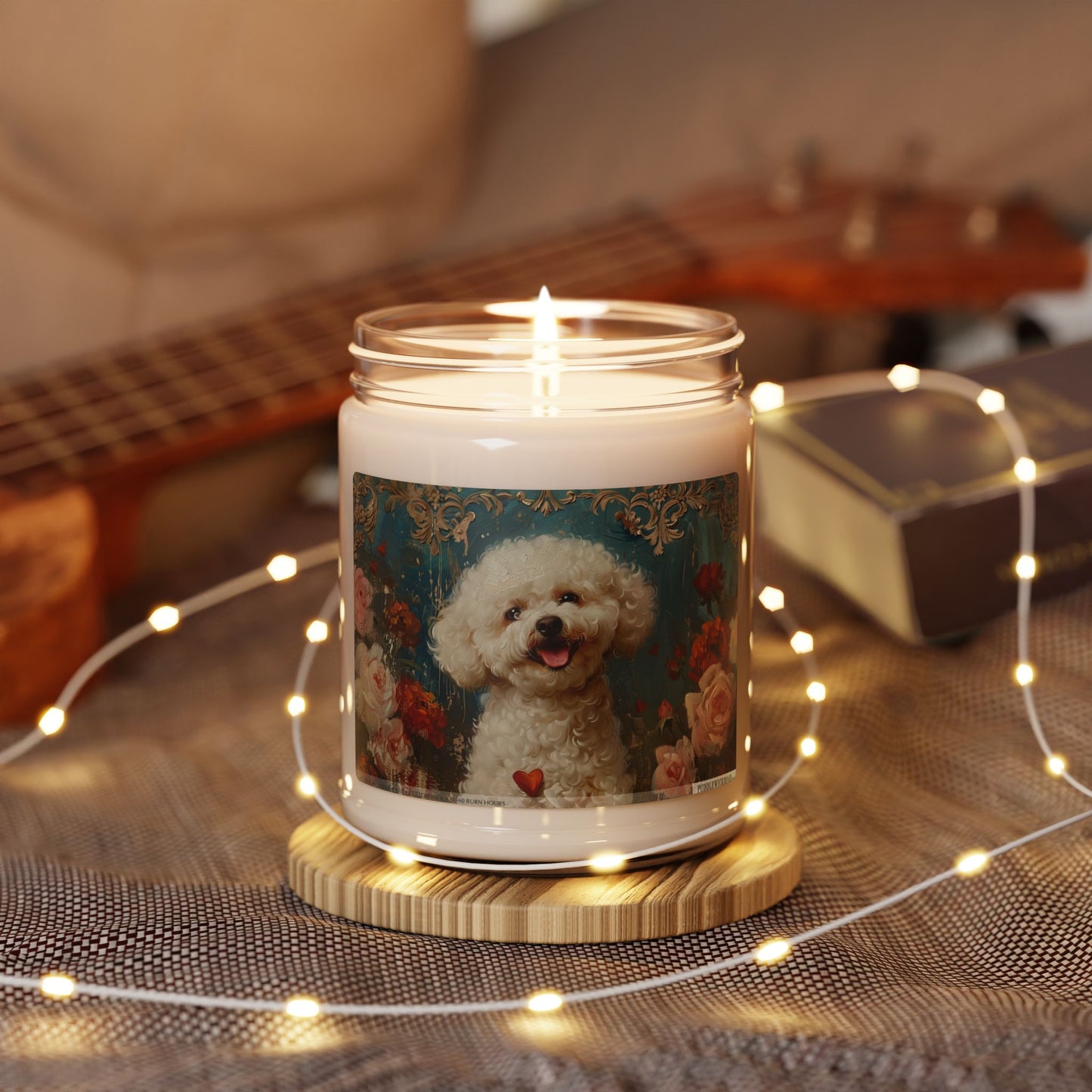 Bichon Bliss Vintage Candle – Soy Pet Lover Gift