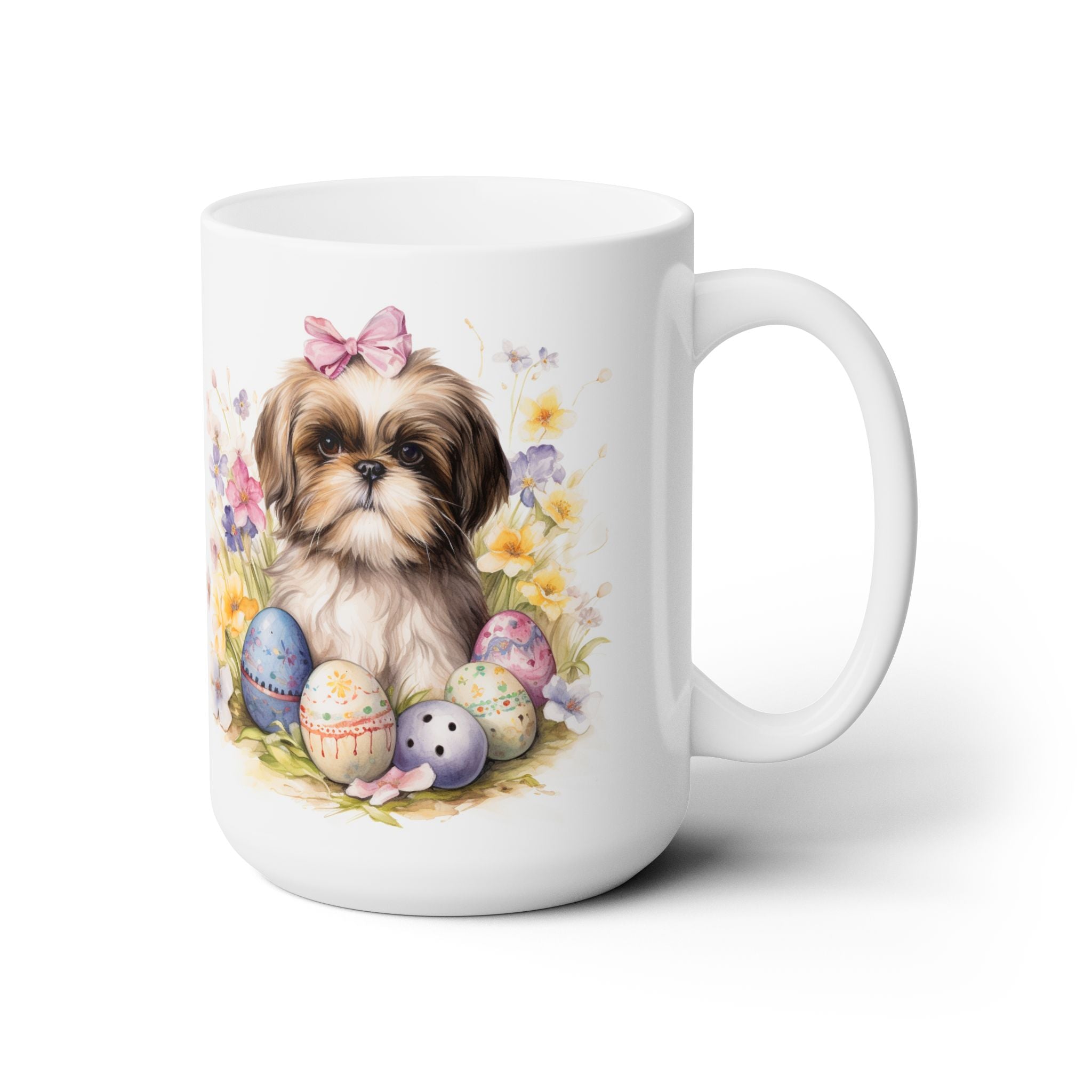 Shih Tzu Easter Pup Mug - Cute Spring Coffee Cup Gift