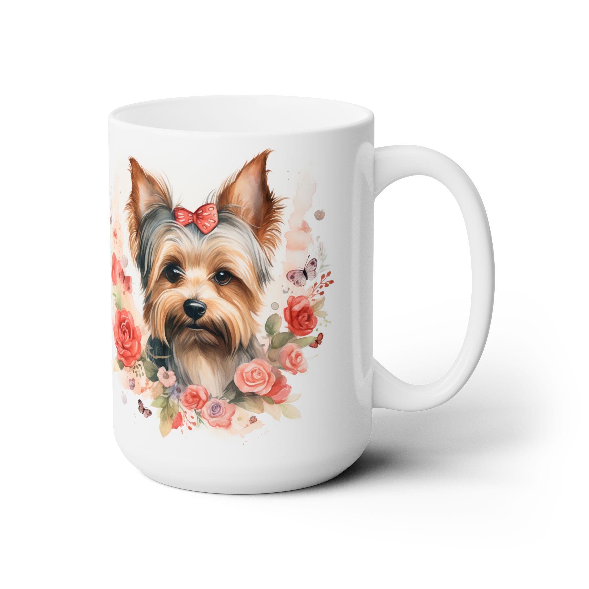 Yorkie Blossom Mug - Perfect Gift for Yorkie Lovers