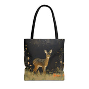 Whimsical Forest Deer Tote Bag, Nature Lover’s Canvas Market Bag