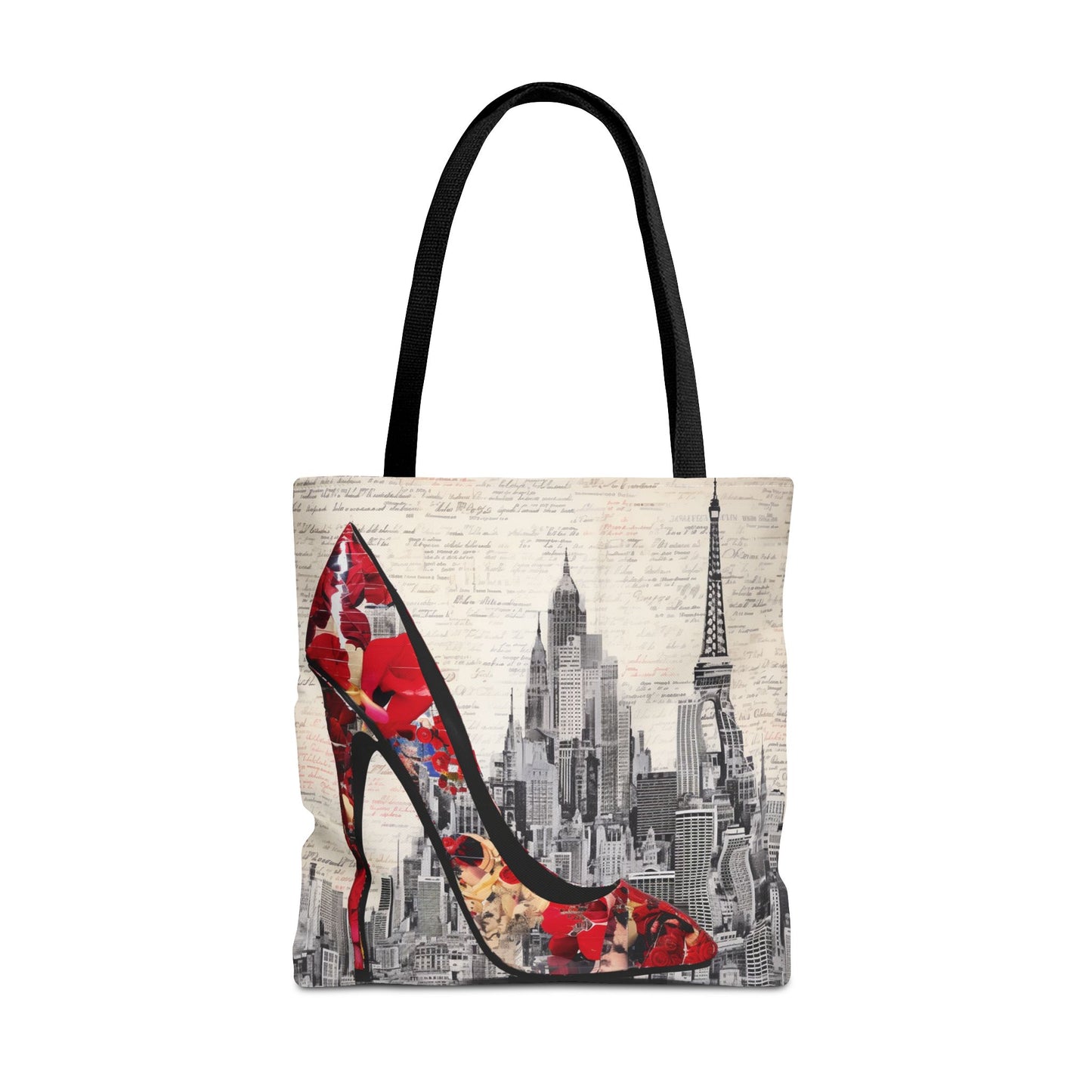 City Chic Stiletto Tote Bag, Stylish Canvas Handbag for Work & Market