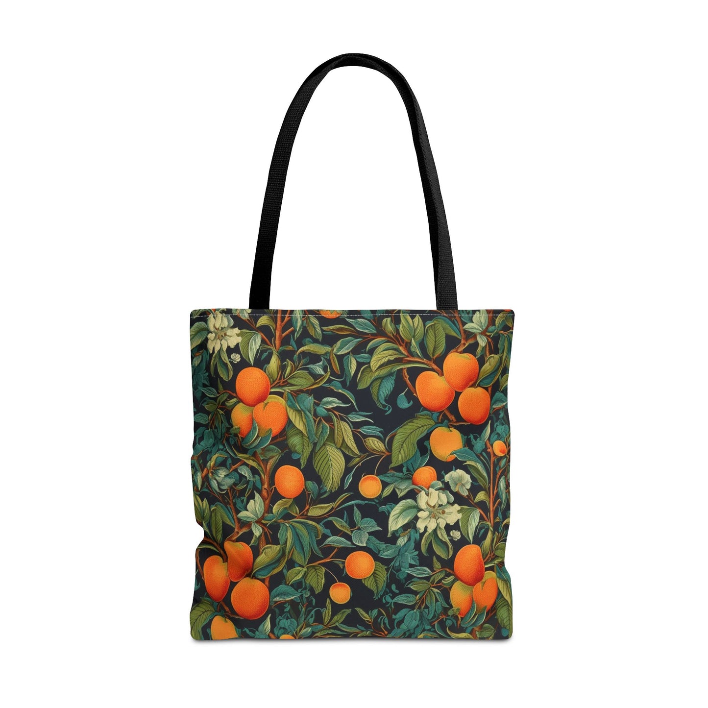 Orange Grove Canvas Tote Bag, Vibrant Citrus Design for Daily Use