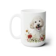 Charming Poodle Mug - Floral Doodle Lover Gift for Pet Parents