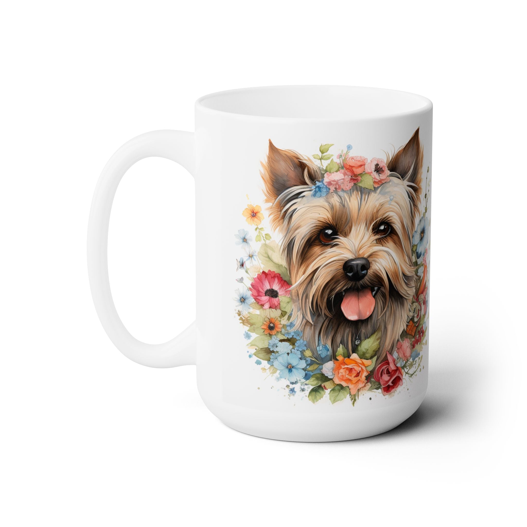 Yorkie Blossom Mug – Yorkshire Terrier Gift for Dog Lovers