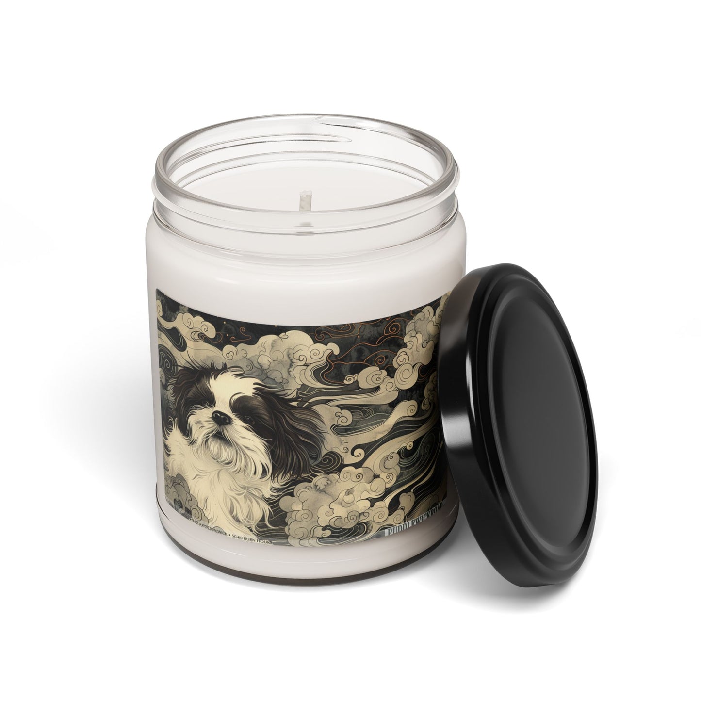 Shih Tzu Bliss Candle – Vintage Art Soy Candle for Dog Lovers