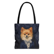 Pompous Pomeranian Tote Bag – Stylish Design for Dog Lovers