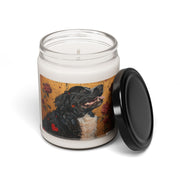 Newfoundland Dog Candle – Artistic Pet Lover Gift, Rose-Inspired Design