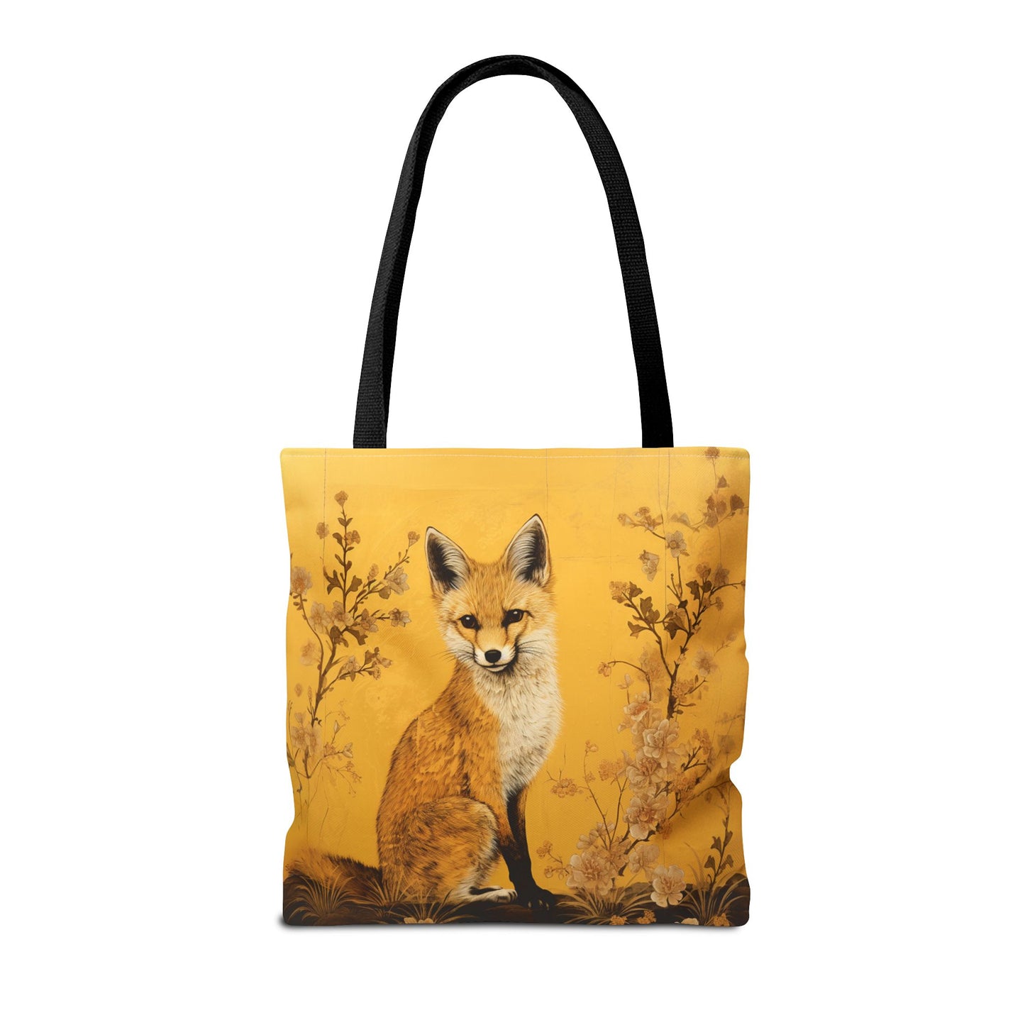 Golden Fox Canvas Tote Bag – Nature-Inspired Eco-Friendly Gift