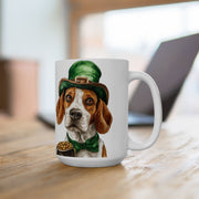 Beagle Luck St. Patrick's Day Coffee Mug – Irish Charm Gift for Dog Lovers