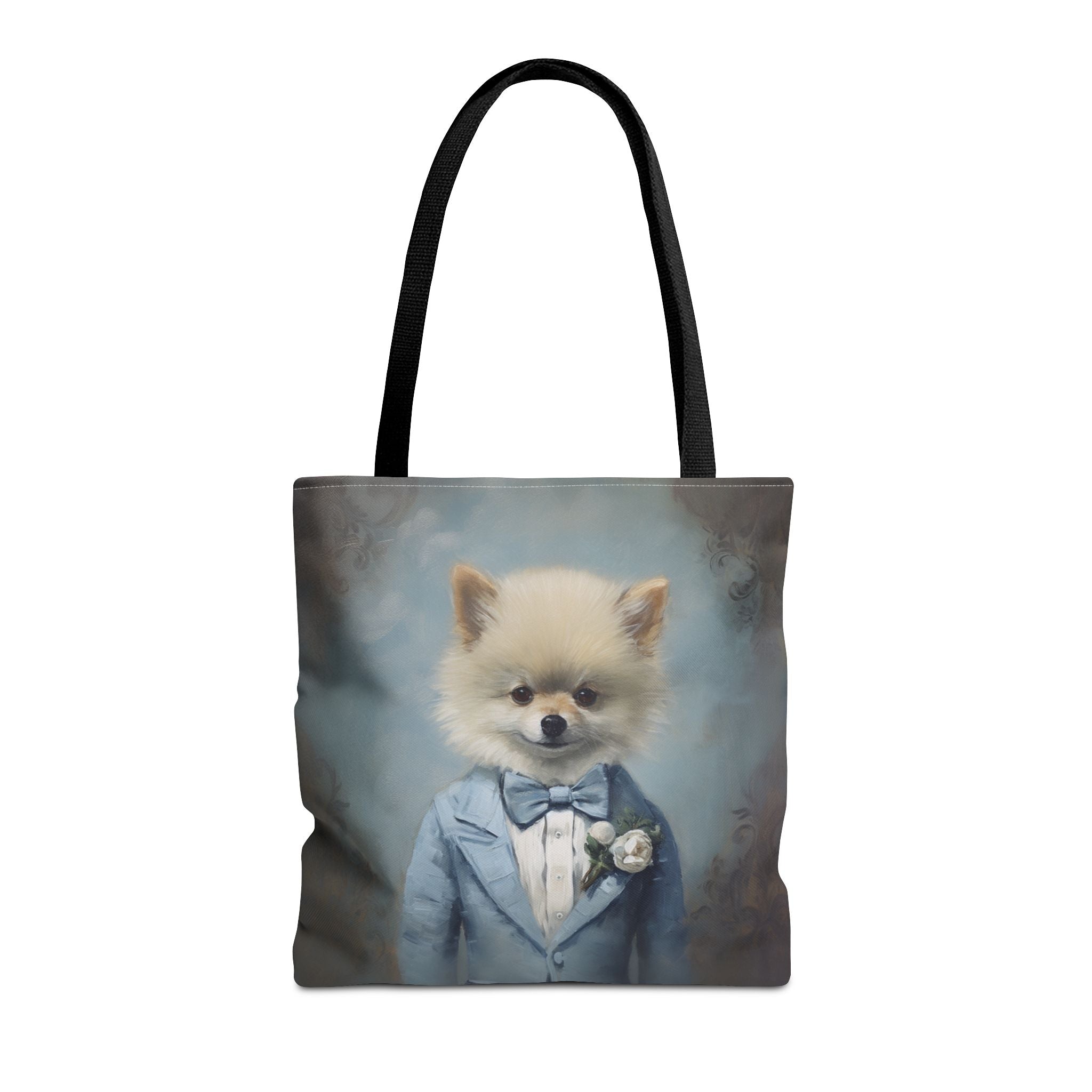 Elegant Pomeranian Canvas Tote Bag – Stylish Gift for Dog Lovers