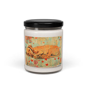 Sleeping Vizsla Soy Candle – Cozy Gift for Dog Lovers and Pet Parents